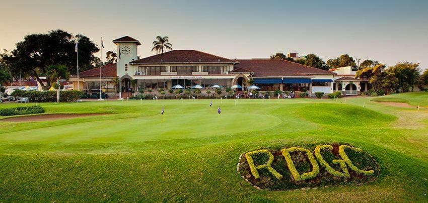 Fairway and clubhouse at Royal Durban Golf Club